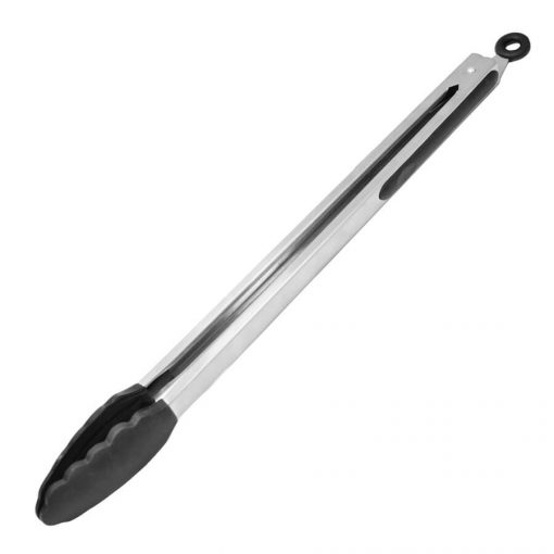 16" Stainless Steel Food Tongs with Silicone Head
