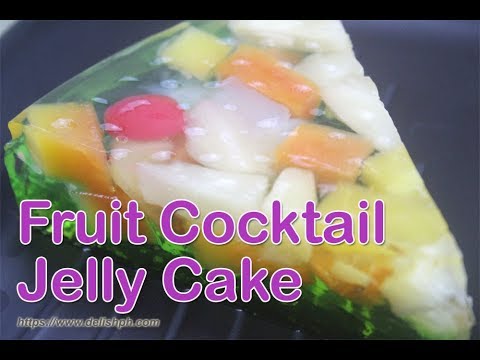 FRUIT COCKTAIL JELLY CAKE