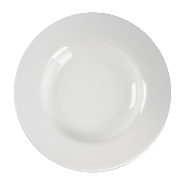 Set Of 6 Ivory 9" / 225 mm Soup Plate - Plano