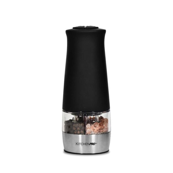 2-in-1 Electric Rock Salt and Peppercorn Grinder (30 gram each)