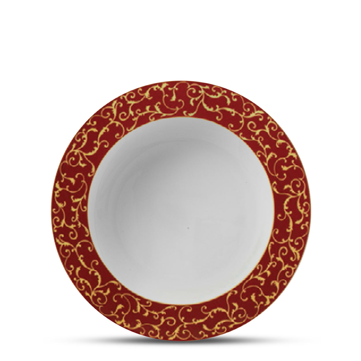 Set of 6 Sovrana 8"/200mm Quarter Plate - Anassa Red