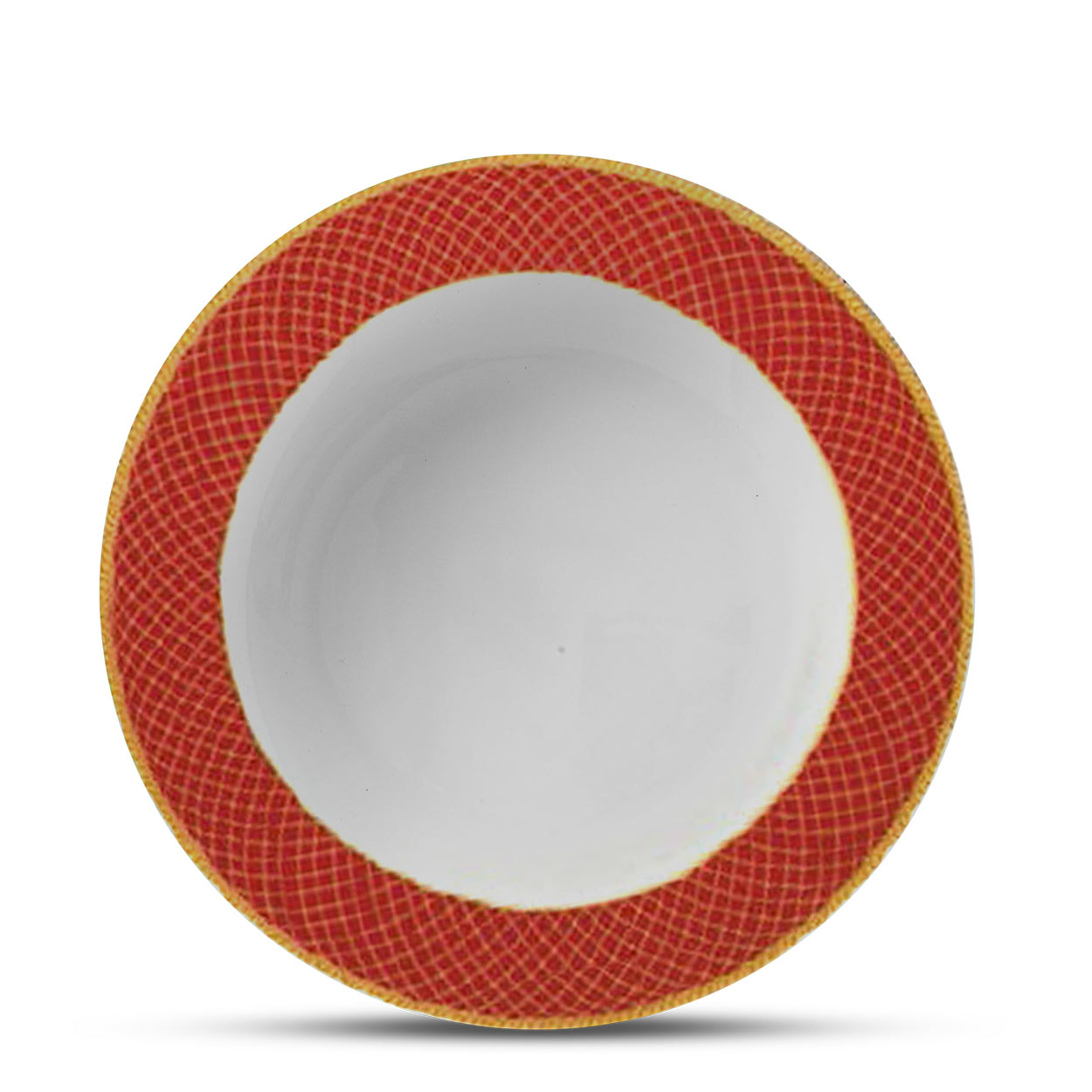 Set of 6 Sovrana 9"/225mm Soup Plate - Regent Red