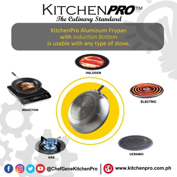 12 Inch / 30 Cm Aluminum Induction Frypan - Image 5